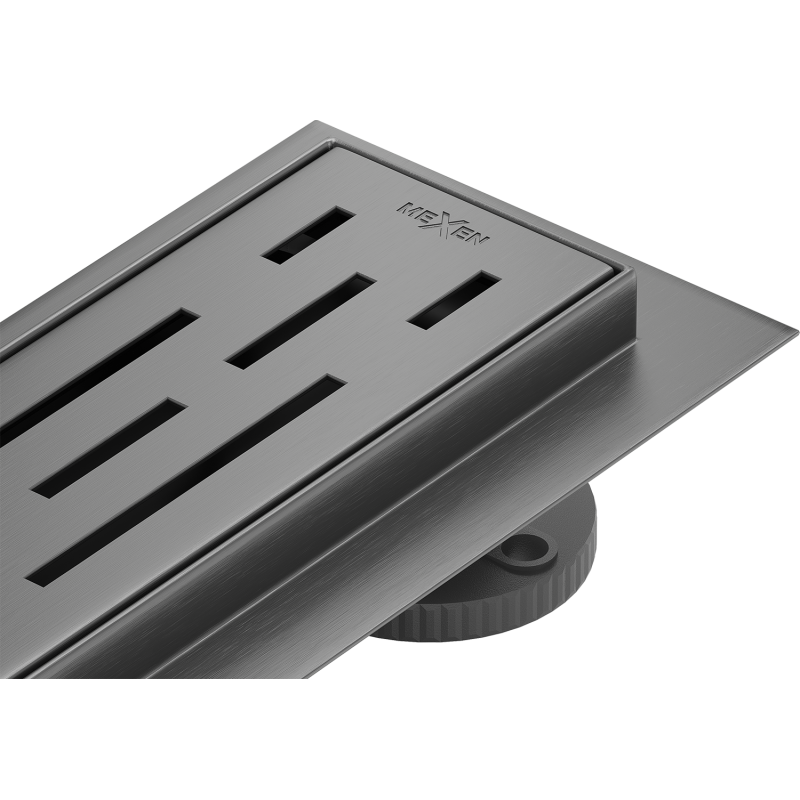 Mexen Flat 360° M01 rigolă liniară rotativă 60 cm, gri armă periat - 1E20060-40