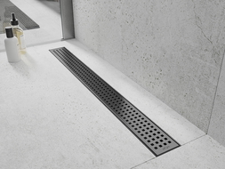 Mexen Flat M08 lineáris lefolyó 70 cm, pisztolyszürke kefe hatású - 1E25070-15