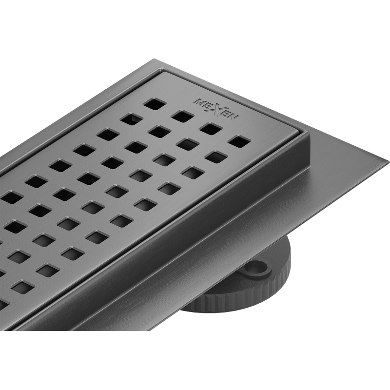 Mexen Flat 360° M08 scurgere liniară rotativă 70 cm, gri armă periat - 1E25070-40