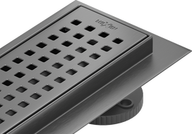 Mexen Flat 360° M08 rigolă liniară rotativă 80 cm, gri armat periat - 1E25080-40