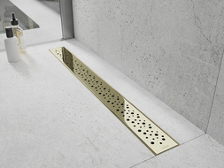 Mexen Flat 360° M12 scurgere liniară rotativă 100 cm, auriu - 1521100-40