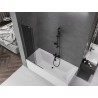Mexen Velar L 2-szárnyú, toló zuhanykabin 80 x 150 cm, grafit, gun gray kefe - 896-080-003-41-66