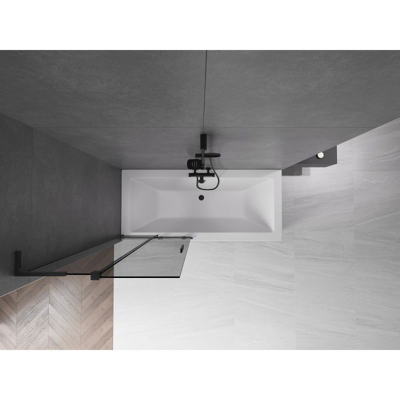 Mexen Velar L paravan de duș 2-canate glisant 85 x 150 cm, grafit, negru - 896-085-003-41-70