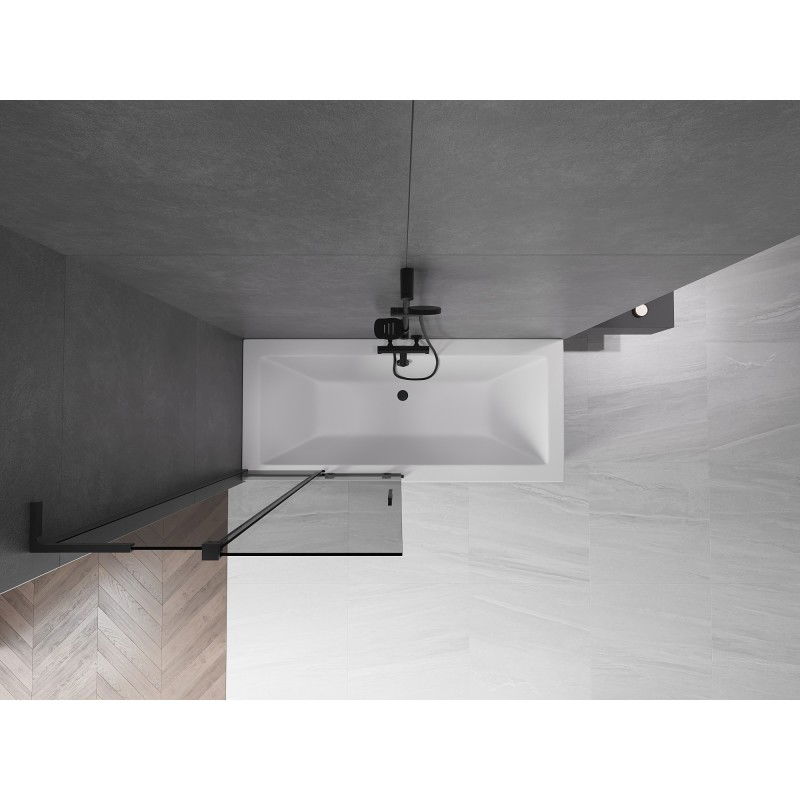 Mexen Velar L paravan de baie glisant cu 2 uși 95 x 150 cm, grafit, negru - 896-095-003-41-70