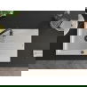 Mexen Cesar chiuvetă din granit cu 1 compartiment cu picurător 775 x 470 mm, Albă, sifon Neagră - 6514771010-20-B