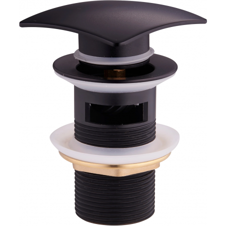 Mexen capac de scurgere quadra click-clack cu preaplin, negru - 79926-70