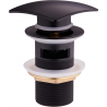 Mexen capac de scurgere quadra click-clack cu preaplin, negru - 79926-70