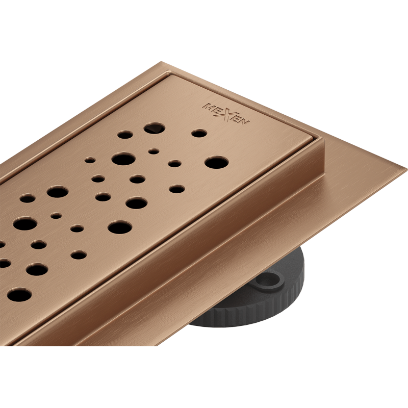 Mexen Flat M12 rigolă liniară 60 cm, cupru periat - 1C21060-15