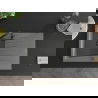 Mexen Cesar chiuvetă din granit cu 1 compartiment cu picurător 775 x 470 mm, gri, sifon Neagră - 6514771010-71-B