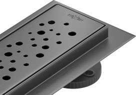 Mexen Flat 360° M12 scurgere liniară rotativă 90 cm, gri armat periat - 1E21090-40