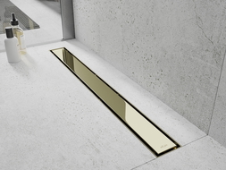 Mexen Flat M13 mască 2în1 pentru scurgere liniară 50 cm, auriu - 1519050