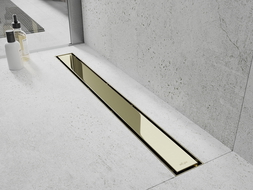 Mexen Flat 360° M13 scurgere liniară rotativă 2 în 1 80 cm, auriu - 1510080-40