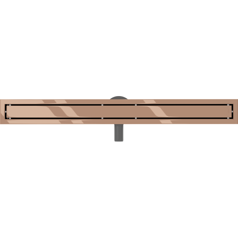Mexen Flat 360° M13 scurgere liniară rotativă 2 în 1 80 cm, aur roz - 1610080-40
