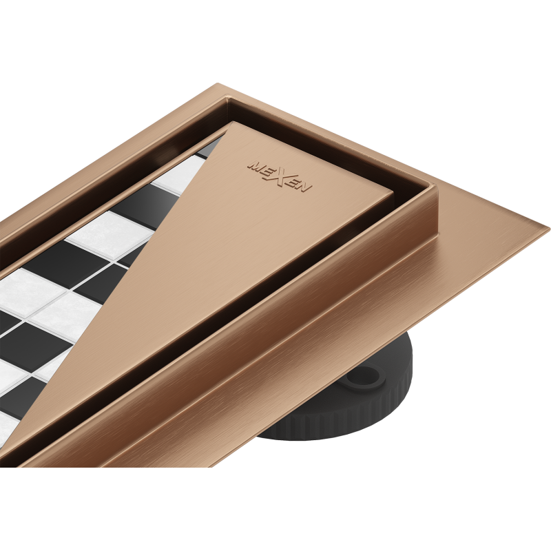 Mexen Flat M13 2 az 1-ben vonalelvezetés 80 cm, kefe tisztította réz - 1C10080-15