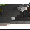 Mexen Cesar chiuvetă de granit cu 1 compartiment cu scurgător 775 x 470 mm, negru/auriu metalizat, sifon negru - 6514771010-75-?