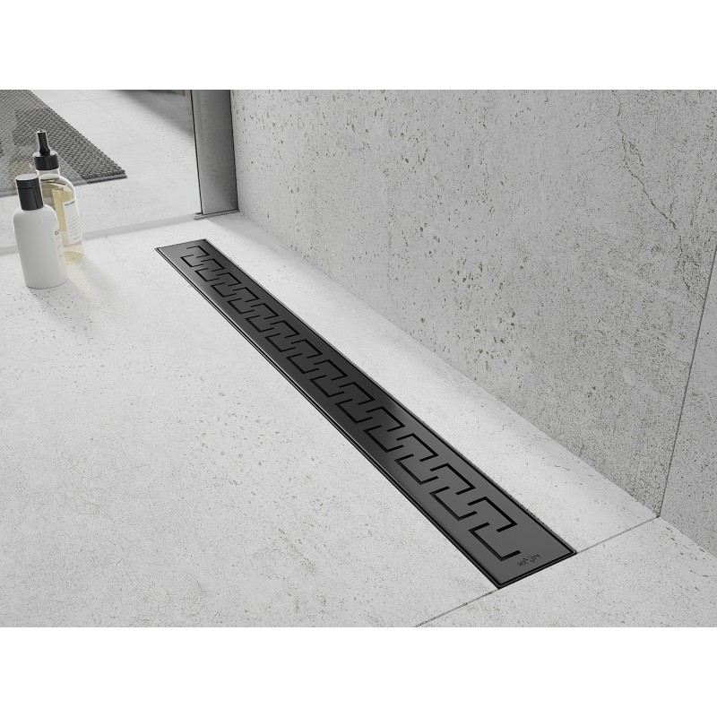 Mexen Flat M15 takaróelem vonalmenti lefolyóhoz, 70 cm, fekete - 1724070