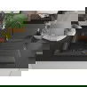 Mexen Cesar chiuvetă din granit cu 1 compartiment cu picurător 775 x 470 mm, Neagră picățele, sifon Neagră - 6514771010-76-B