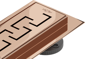 Mexen Flat M15 scurgere liniară 100 cm, aur roz - 1624100-15