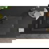 Mexen Cesar chiuvetă din granit cu 1 compartiment cu picurător 775 x 470 mm, Neagră picățele, sifon Neagră - 6514771010-76-B