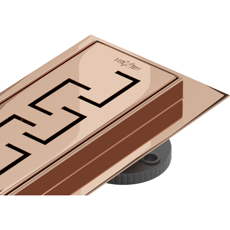 Mexen Flat 360° M15 forgatható vonalmenti vízelvezető 70 cm, rózsaarany - 1624070-40