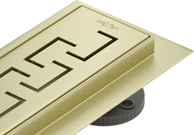 Mexen Flat M15 scurgere liniară 80 cm, auriu periat - 1A24080-15