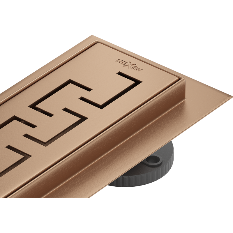 Mexen Flat 360° M15 scurgere liniară rotativă 80 cm, cupru periat - 1C24080-40