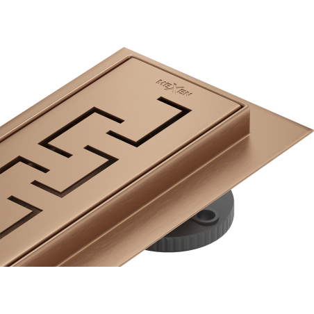 Mexen Flat 360° M15 scurgere liniară rotativă 90 cm, cupru periat - 1C24090-40