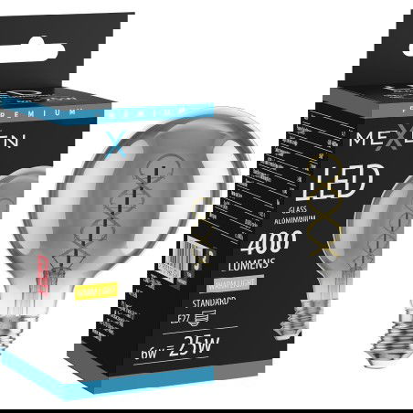 Mexen Vintis Bec spirală filament LED E27, G80, 6W, Cald - 2700K, 400 lm, fumuriu - L165-E27-0627-70