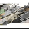 Mexen Andres chiuvetă de granit cu 1,5 compartiment cu picurător 1000 x 500 mm, Bej, sifon Neagră - 6515101510-69-B