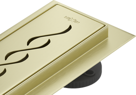 Mexen Flat M18 vonalmenti padlóösszefolyó 50 cm, arany szálcsiszolt - 1A23050-15