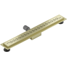 Mexen Flat M18 scurgere liniară 60 cm, auriu periat - 1A23060-15