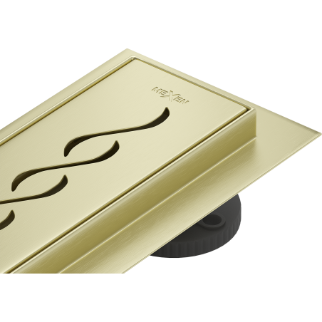 Mexen Flat 360° M18 scurgere liniară rotativă 60 cm, auriu periat - 1A23060-40