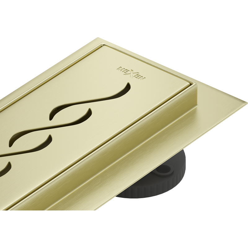 Mexen Flat 360° M18 scurgere liniară rotativă 70 cm, auriu periat - 1A23070-40