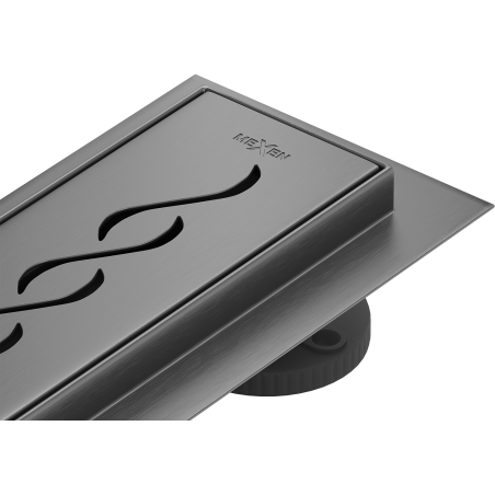 Mexen Flat M18 60 cm-es vonalmenti vízelvezető, szálcsiszolt szürke árnyalatban - 1E23060-15