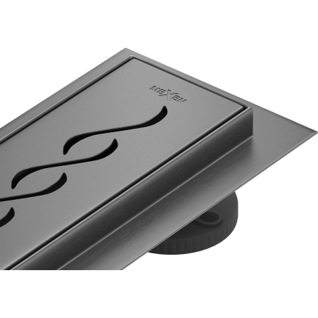 Mexen Flat M18 vonalmenti lefolyó 70 cm, szálcsiszolt fegyverszürke - 1E23070-15