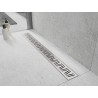 Mexen Flat M22 burkolat lineáris lefolyóhoz, 80 cm, inox - 1029080