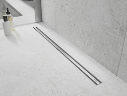 Mexen Flat 360° Slim forgatható vonalmenti lefolyó 120 cm, inox - 1041120