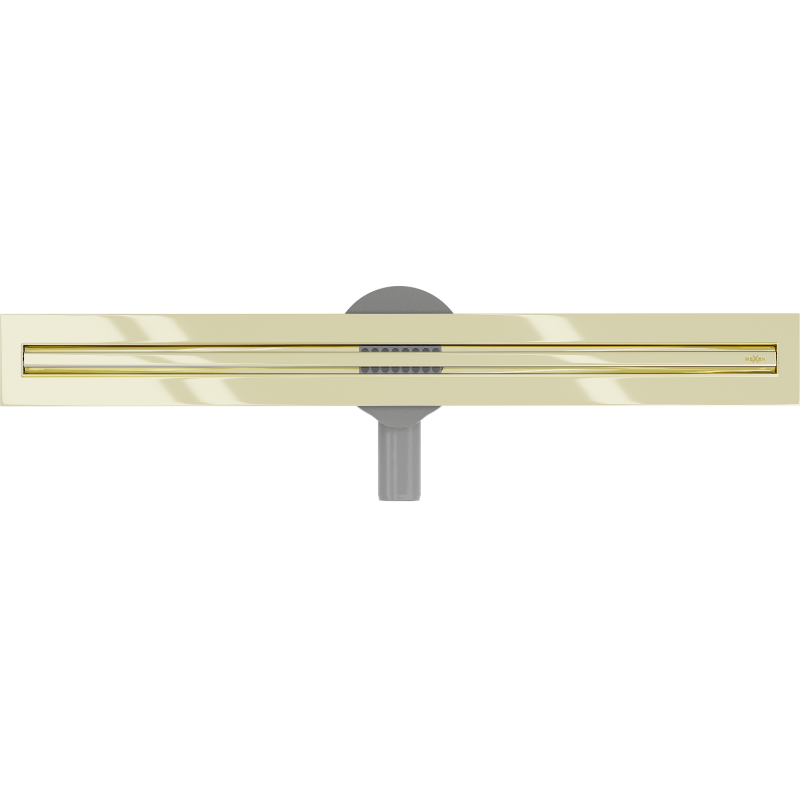 Mexen Flat 360° Slim forgóvonalas vonalmenti lefolyó 50 cm, arany - 1541050