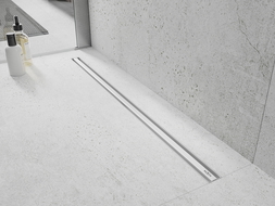 Mexen Flat 360° Slim forgatható vonali lefolyó 160 cm, fehér - 1241160