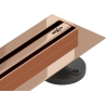 Mexen Flat 360° Slim 150 cm-es forgó vonalelvezető, rózsaarany - 1641150