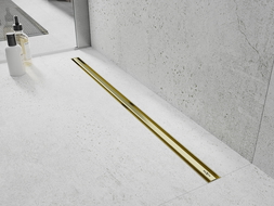 Mexen Flat 360° Slim forgatható vonalelvezetés 50 cm, arany kefélt - 1A41050