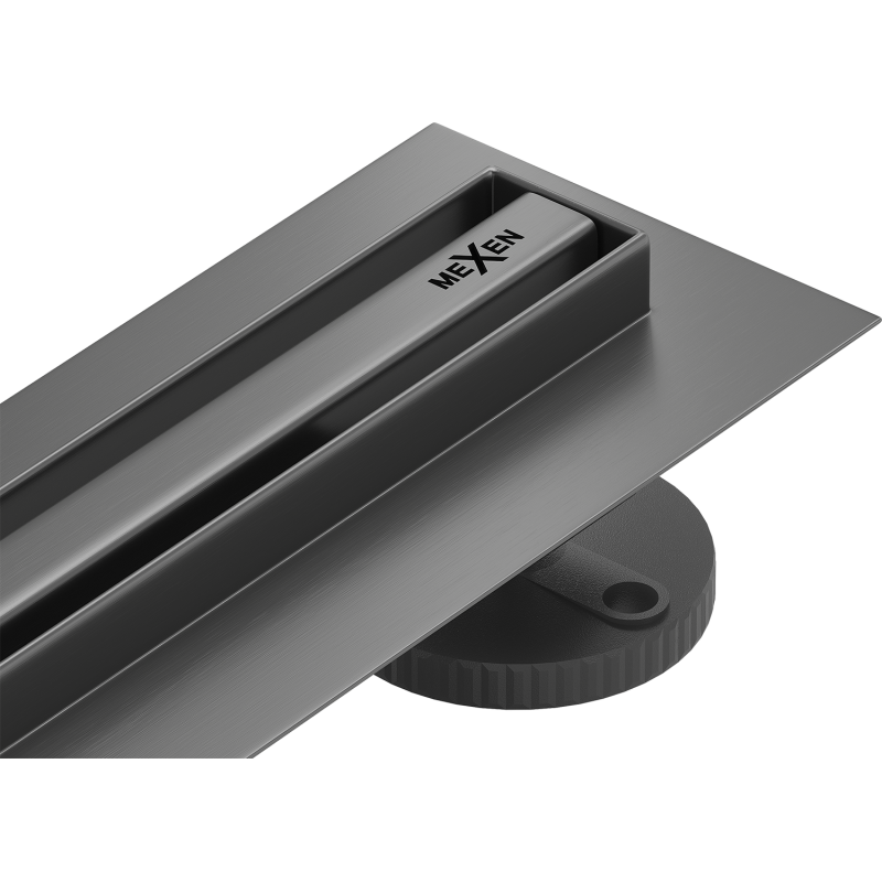 Mexen Flat 360° Slim scurgere liniară rotativă 60 cm, gri armă periat - 1E41060