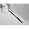 Mexen Flat 360° Slim 360 fokos forgatható, 150 cm-es vonalmenti lefolyó, gun gray kefe - 1E41150