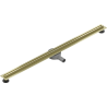 Mexen Flat 360° Slim scurgere liniară rotativă 140 cm, auriu periat - 1A41140