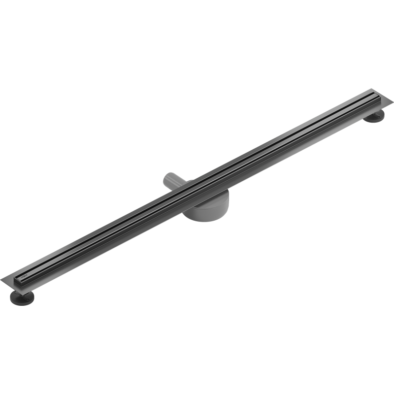 Mexen Flat 360° Slim 360 fokos forgatható, 150 cm-es vonalmenti lefolyó, gun gray kefe - 1E41150