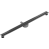 Mexen Flat 360° Slim 360 fokos forgatható, 150 cm-es vonalmenti lefolyó, gun gray kefe - 1E41150