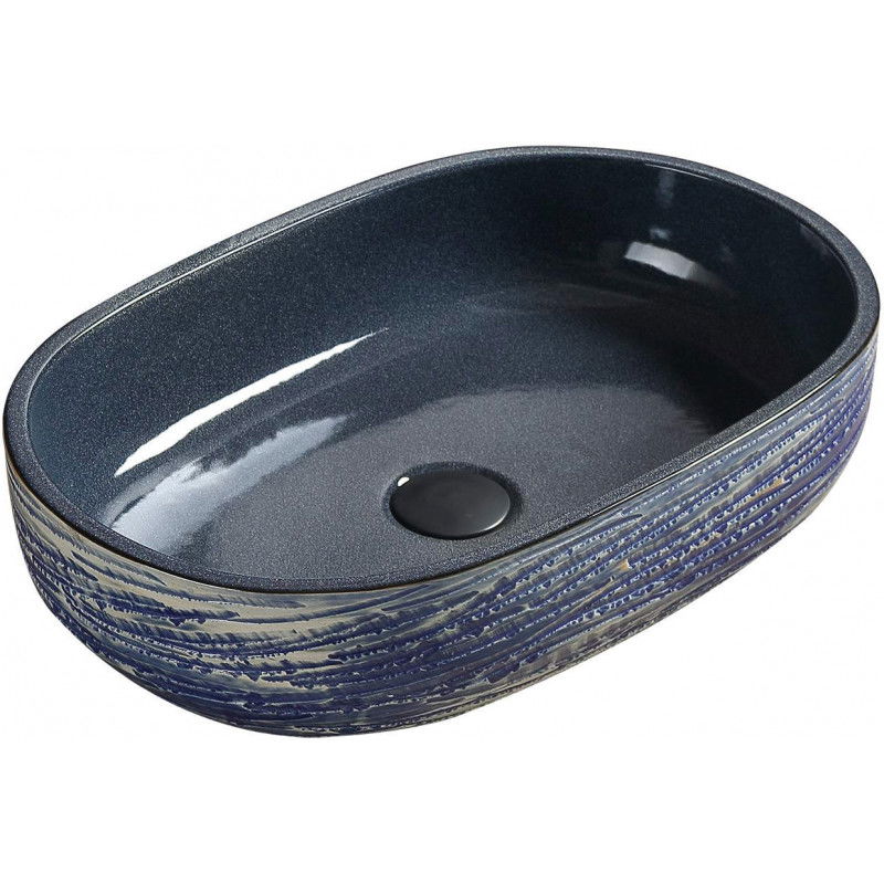 Mexen Alita chiuvetă de blat 58 x 39 cm, albastră - 22045866
