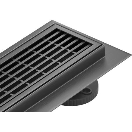 Mexen Flat M33 lineáris lefolyó 80 cm, szálcsiszolt gun gray - 1E33080-15