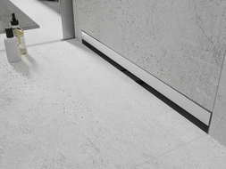 Mexen Flat Wall falba építhető vonalmenti vízelvezető 2 az 1-ben, 110 cm, rozsdamentes acél - 1030110