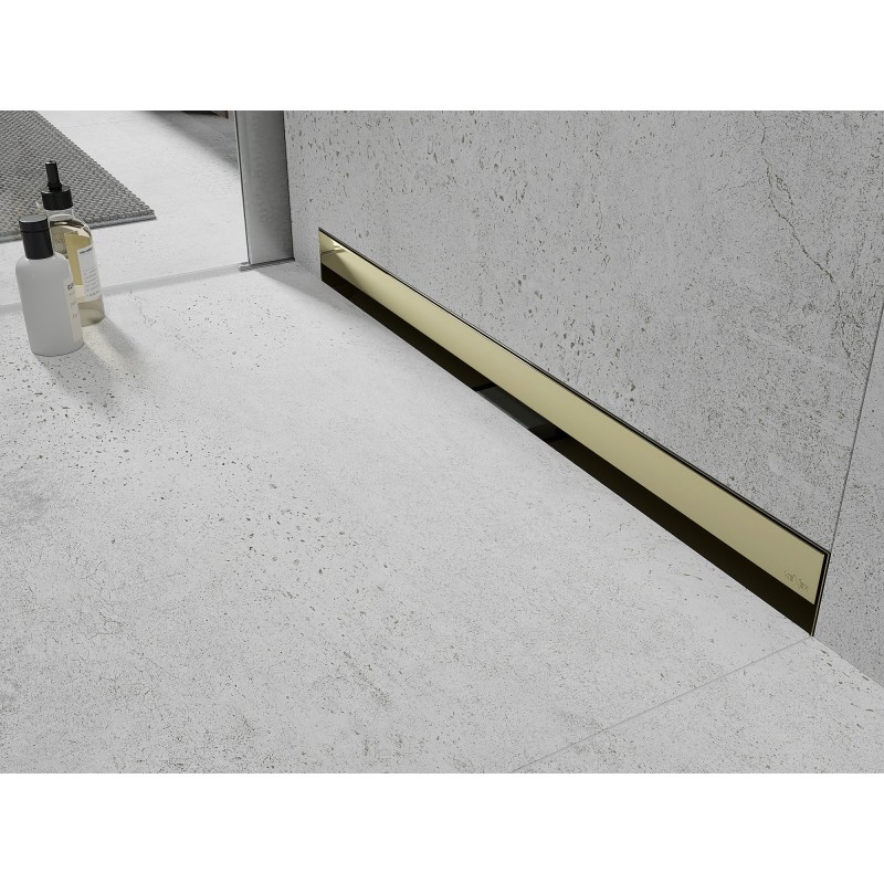 Mexen Flat Wall falbevezető falra szerelhető 2 az 1-ben 100 cm, arany - 1530100